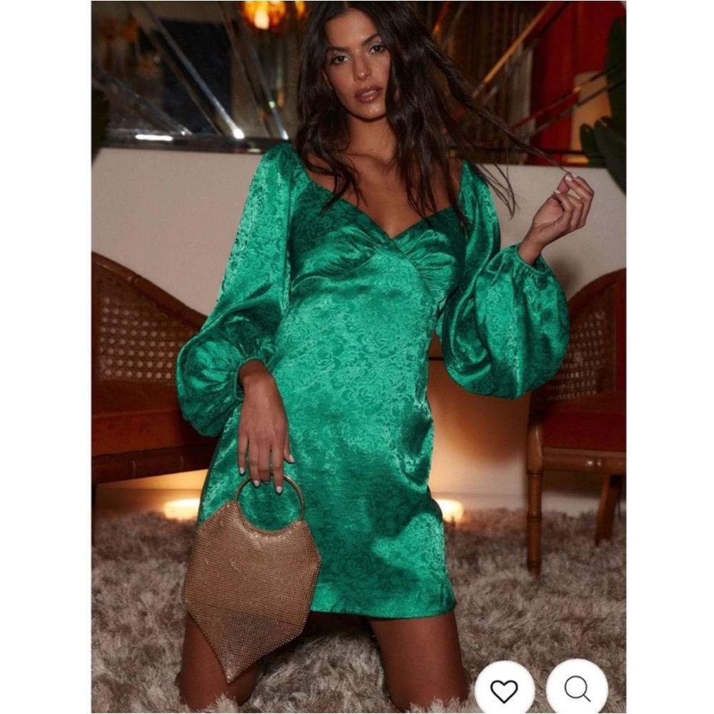 12th Tribe Emerald Longsleeve Dress - Size XS - NWT
